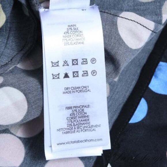 Victoria Victoria Beckham NWT Black Polka Dot Strapless Mini dress. Size 8UK/4US - Picture 9 of 14